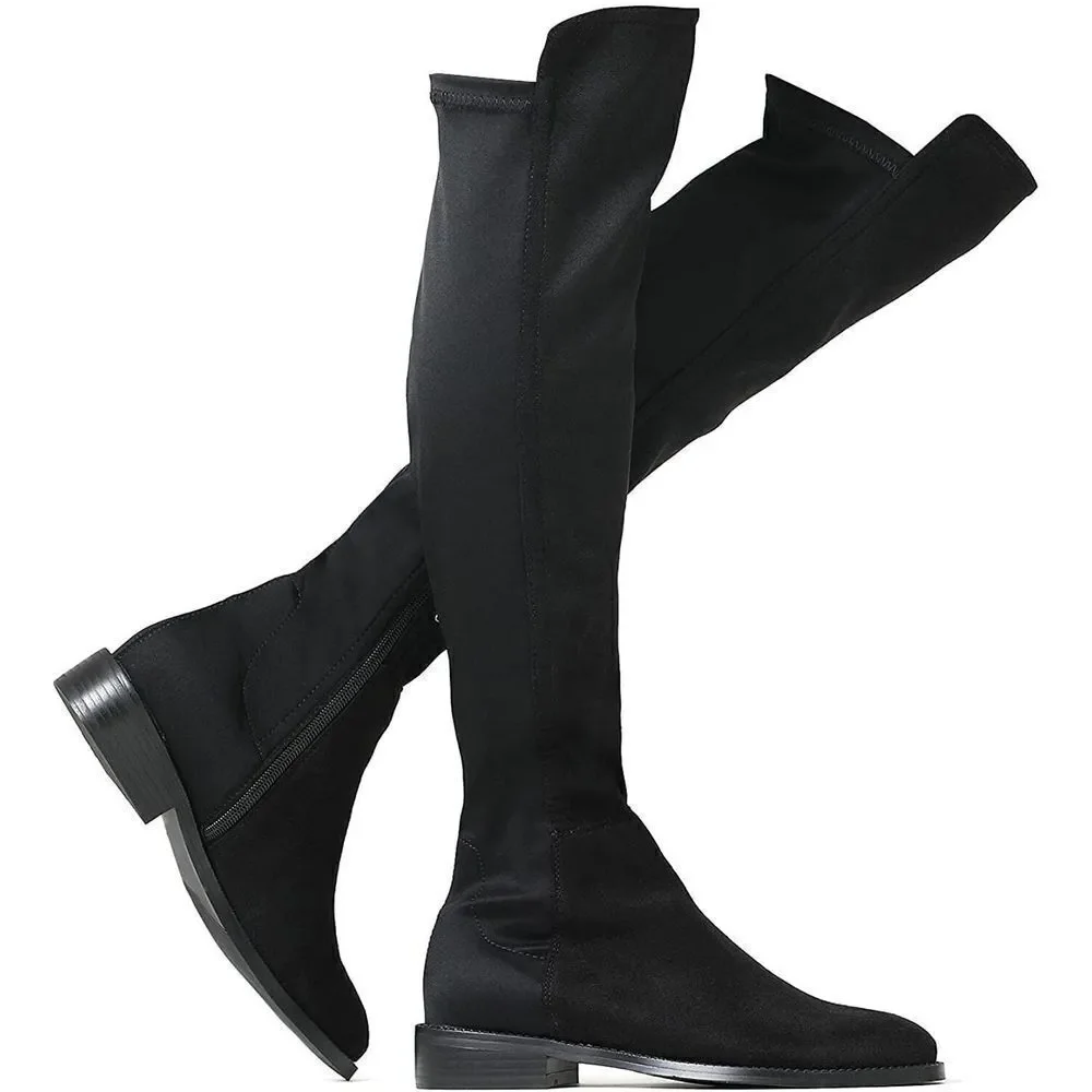 Shoe'N Tale Boots‎ Women Size 9 Faux Suede Stretch Over The Knee Thigh High